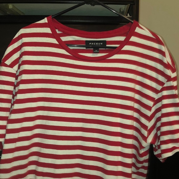 red and white striped shirt men